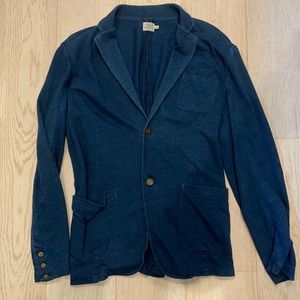 Men’s Faherty Cotton Blazer Sz XL Indigo